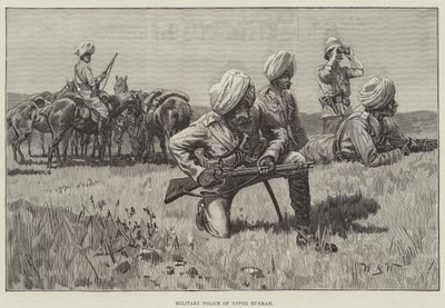 上缅甸军警 作者 威廉·巴恩斯（William Barnes）羊毛